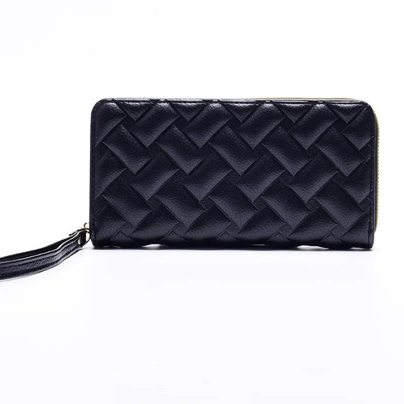 Women Long Wallet Pu Leather Card Holder Large Capacity Female Multi-function Coin Purse Clutch Money Bag Phone Wristlet Handbag