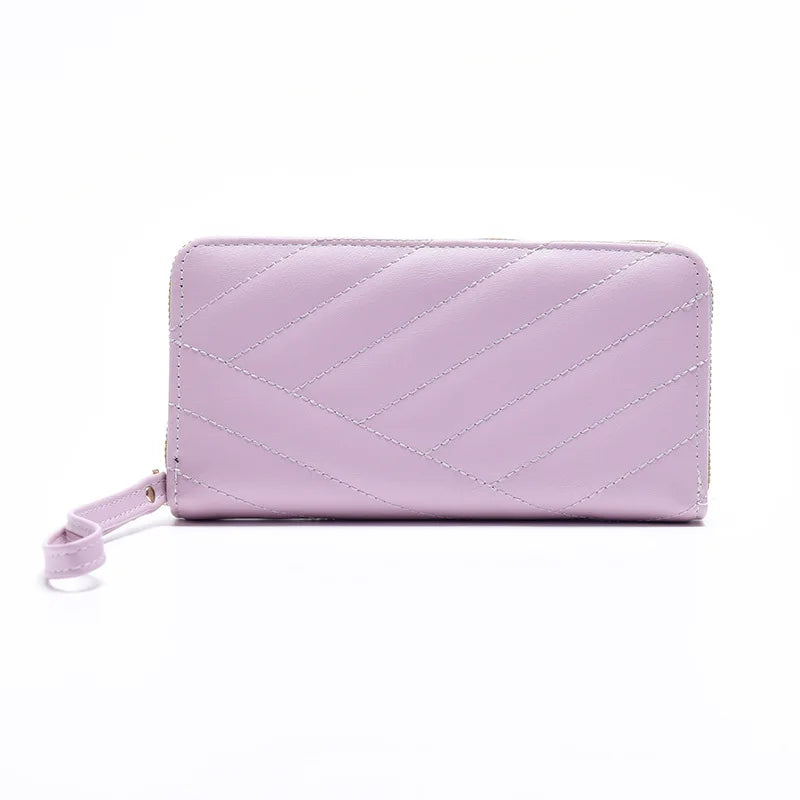 Women Long Wallet Pu Leather Card Holder Large Capacity Female Multi-function Coin Purse Clutch Money Bag Phone Wristlet Handbag