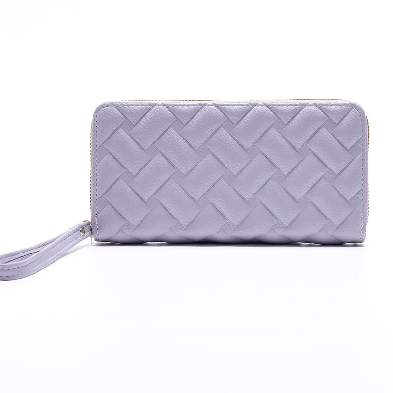 Women Long Wallet Pu Leather Card Holder Large Capacity Female Multi-function Coin Purse Clutch Money Bag Phone Wristlet Handbag