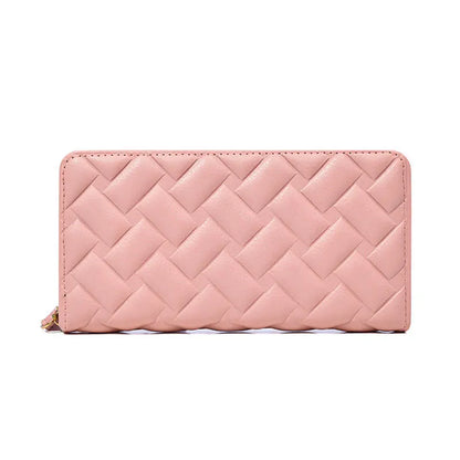 Women Long Wallet Pu Leather Card Holder Large Capacity Female Multi-function Coin Purse Clutch Money Bag Phone Wristlet Handbag