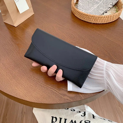 Women Long Wallet Pu Leather Card Holder Large Capacity Female Multi-function Coin Purse Clutch Money Bag Phone Wristlet Handbag