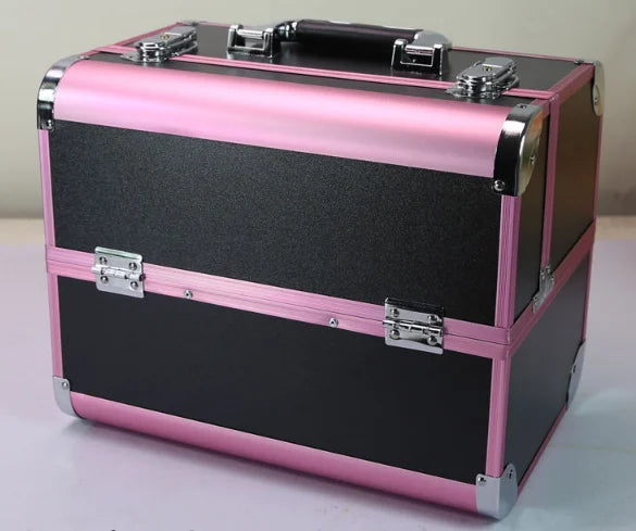 Women Makeup Case Cosmetic Case Organizer Box  Travel Makeup Box Women Aluminum Cosmetic Suitcase Cosmetic Bag Women Makeup Bag