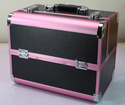Women Makeup Case Cosmetic Case Organizer Box  Travel Makeup Box Women Aluminum Cosmetic Suitcase Cosmetic Bag Women Makeup Bag