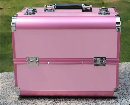 Women Makeup Case Cosmetic Case Organizer Box  Travel Makeup Box Women Aluminum Cosmetic Suitcase Cosmetic Bag Women Makeup Bag