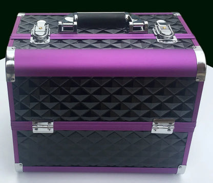 Women Makeup Case Cosmetic Case Organizer Box  Travel Makeup Box Women Aluminum Cosmetic Suitcase Cosmetic Bag Women Makeup Bag