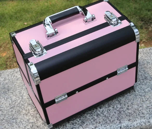 Women Makeup Case Cosmetic Case Organizer Box  Travel Makeup Box Women Aluminum Cosmetic Suitcase Cosmetic Bag Women Makeup Bag