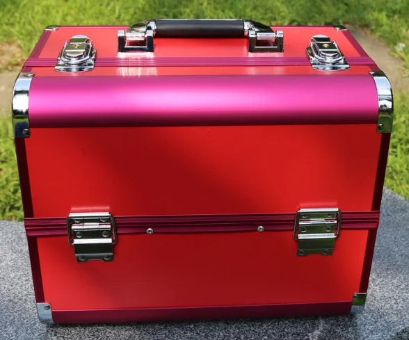 Women Makeup Case Cosmetic Case Organizer Box  Travel Makeup Box Women Aluminum Cosmetic Suitcase Cosmetic Bag Women Makeup Bag