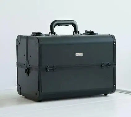 Women Makeup Case with Plastic Adjustable Divider Travel Makeup Suitcase Women Cosmetic Train Case Cosmetic Bag Women Makeup Bag