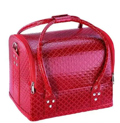 Women Makeup Suitcase  Multilayer Cosmetic Bag Cosmetic Suitcase Make Up Organizer Box Beauty Salon Case Tattoos Nail Art Tool