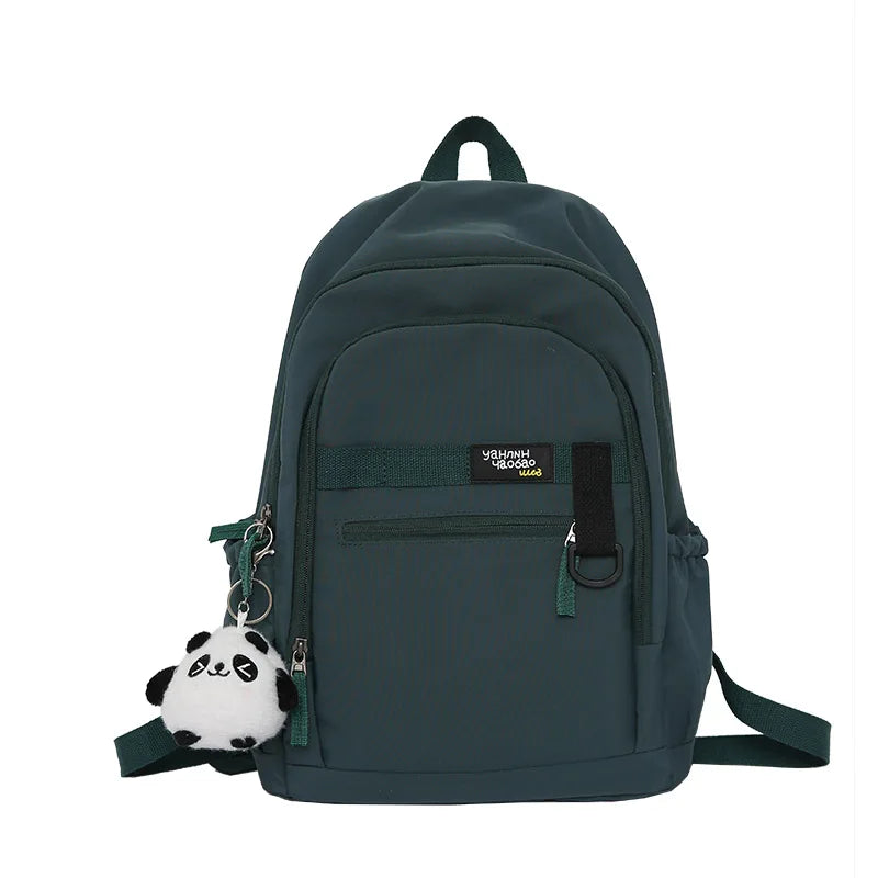 Women Male White Waterproof Travel Backpack Men Female Leisure Book Bag Lady Laptop College Backpack Fashion Boy Girl School Bag