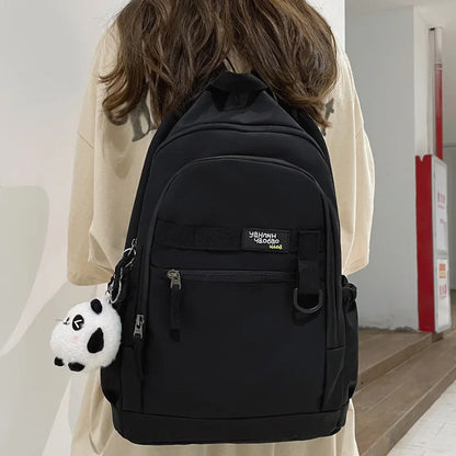 Women Male White Waterproof Travel Backpack Men Female Leisure Book Bag Lady Laptop College Backpack Fashion Boy Girl School Bag