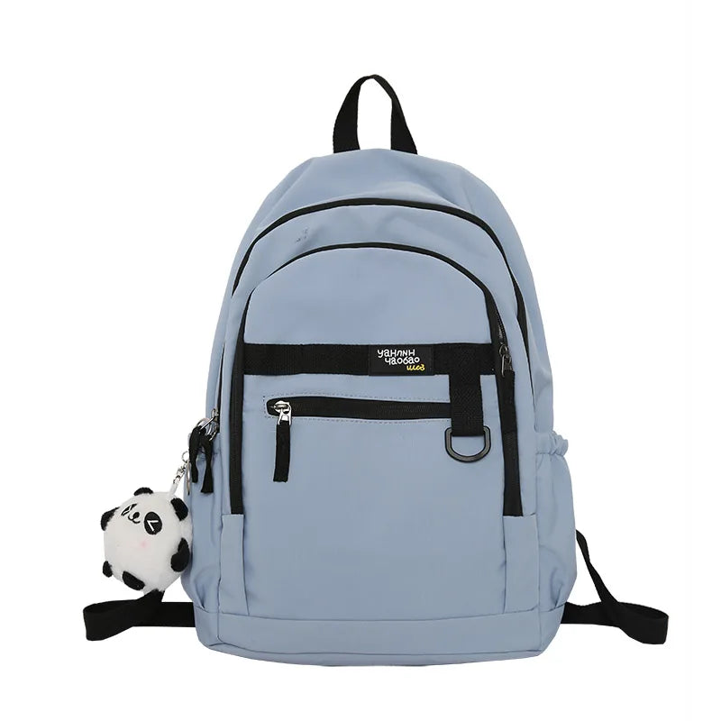 Women Male White Waterproof Travel Backpack Men Female Leisure Book Bag Lady Laptop College Backpack Fashion Boy Girl School Bag