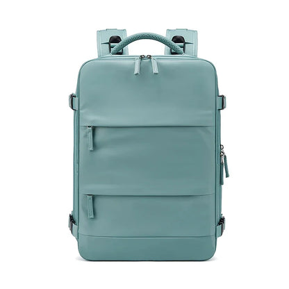 Women Man Laptop Backpack 15.6inch Teenage Girl USB Charging School Book Independent Shoe Bag Travel Backpacks Outdoor Luggage