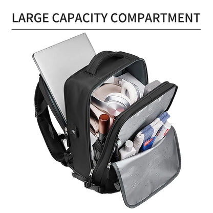 Women Man Laptop Backpack 15.6inch Teenage Girl USB Charging School Book Independent Shoe Bag Travel Backpacks Outdoor Luggage