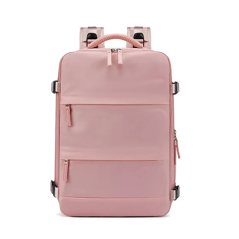 Women Man Laptop Backpack 15.6inch Teenage Girl USB Charging School Book Independent Shoe Bag Travel Backpacks Outdoor Luggage