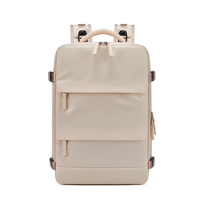 Women Man Laptop Backpack 15.6inch Teenage Girl USB Charging School Book Independent Shoe Bag Travel Backpacks Outdoor Luggage
