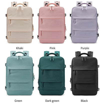 Women Man Laptop Backpack 15.6inch Teenage Girl USB Charging School Book Independent Shoe Bag Travel Backpacks Outdoor Luggage