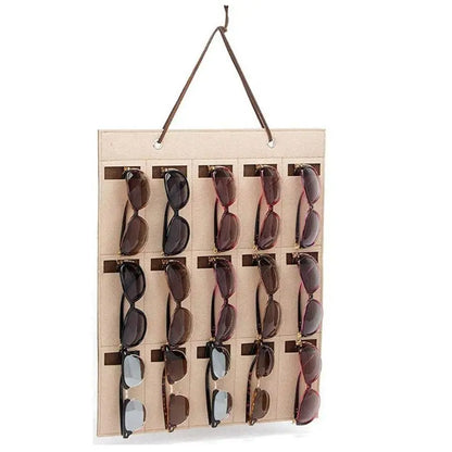 Women Men Eyeglasses Container Holder New Glasses Organizer Sunglasses Storage Wall Hanging Bag