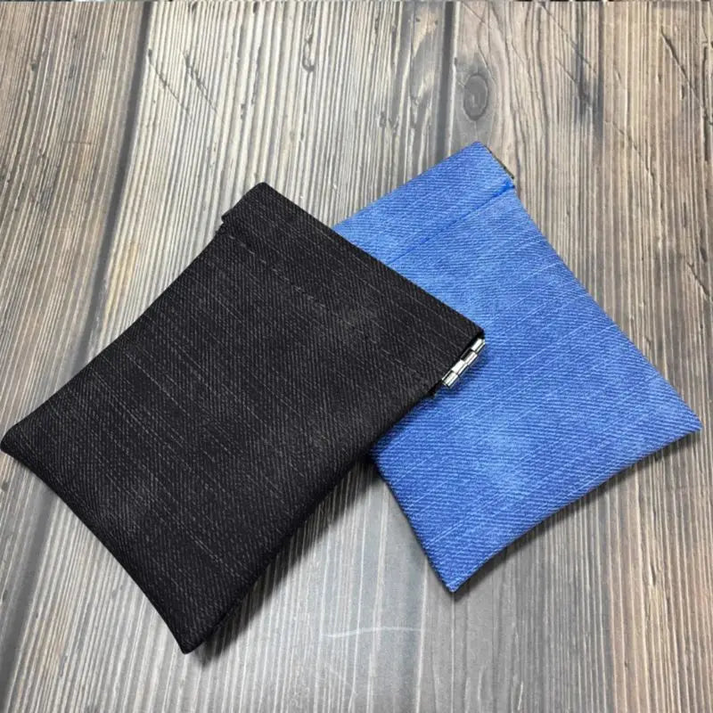 Women Men Frosted Leather Mini Coin Change Purse Wallet  Strong Metal Spring Closure Small Soft Bag