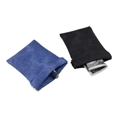 Women Men Frosted Leather Mini Coin Change Purse Wallet  Strong Metal Spring Closure Small Soft Bag