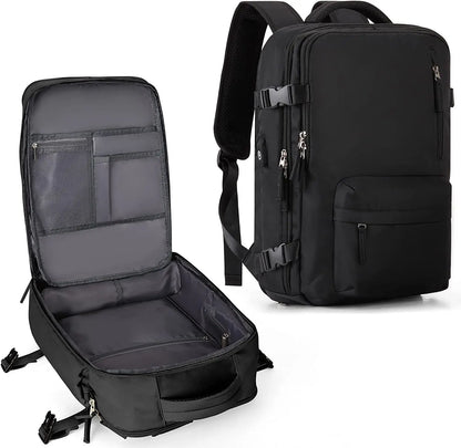 Women Men Large Capacity 15.6 16 Inch Laptop Backpack USB Charging Waterproof School Backpack Independent Shoe Bag