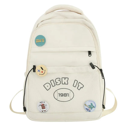 Women Men Waterproof Leisure Mesh Book Bag School Girl Boy Travel Fashion Lady Male Badge College Backpack Female Net Laptop Bag