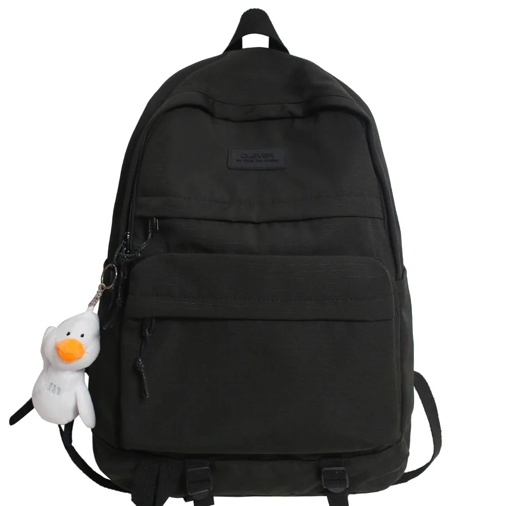 Women Men Waterproof Nylon School Backpack Lady Laptop Cute Student Bag Fashion Cool Boy Girl Backpack Travel Female College Bag