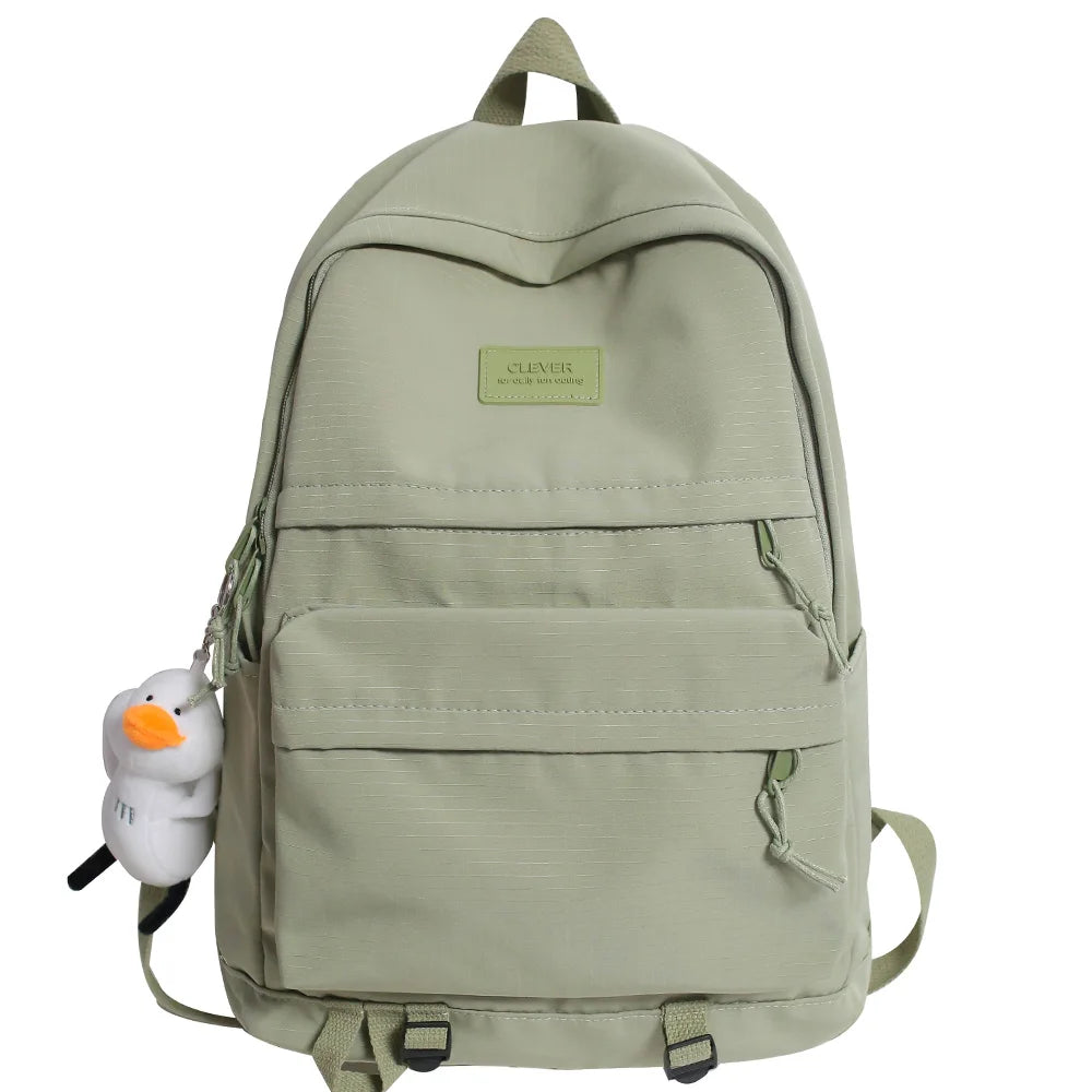 Women Men Waterproof Nylon School Backpack Lady Laptop Cute Student Bag Fashion Cool Boy Girl Backpack Travel Female College Bag