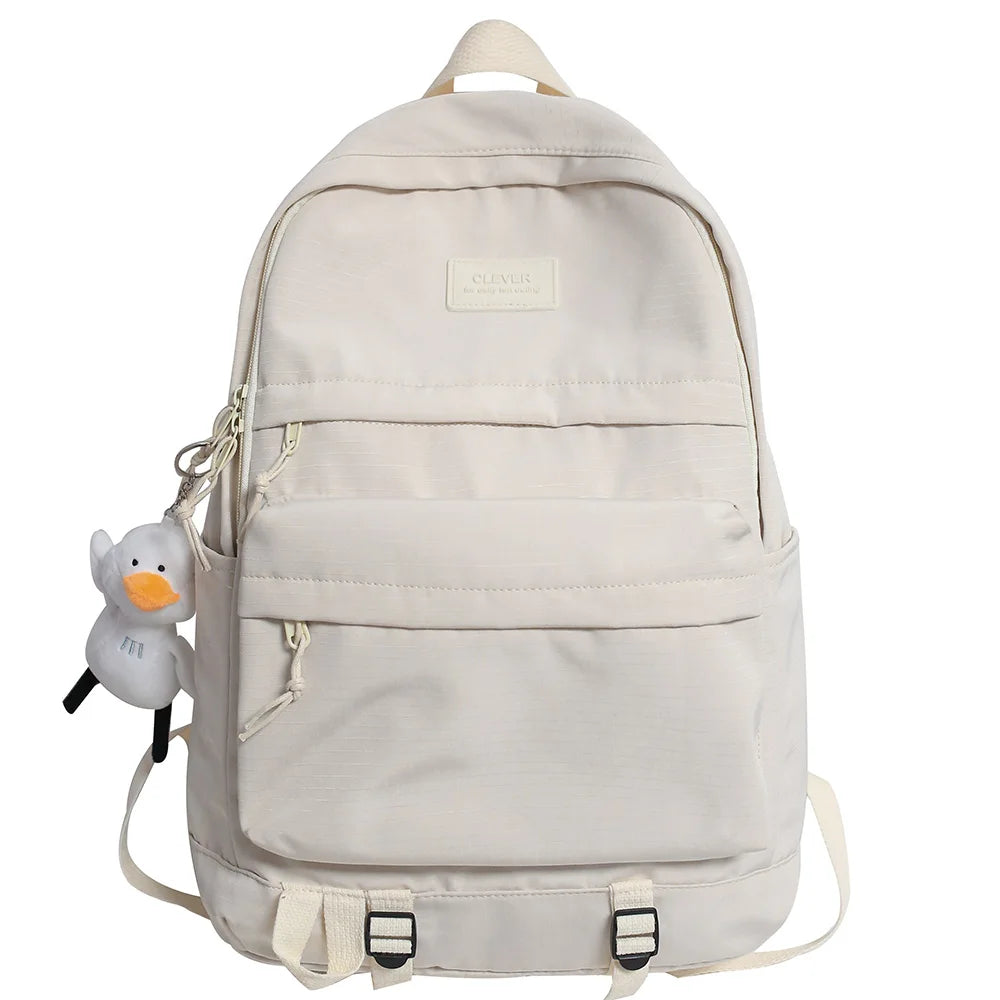 Women Men Waterproof Nylon School Backpack Lady Laptop Cute Student Bag Fashion Cool Boy Girl Backpack Travel Female College Bag