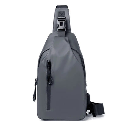 Women & Men's Sling Bag Shoulder Crossbody Backpack Waterproof Chest Bag with USB Charging Port Lightweight Casual Daypack