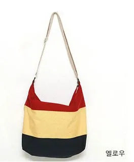 Women Messenger Bags Beach Canvas Fashion Stripes Handbags Ladies Shoulder Bag Female Totes Casual Bolsa Shopping Crossbody Bags