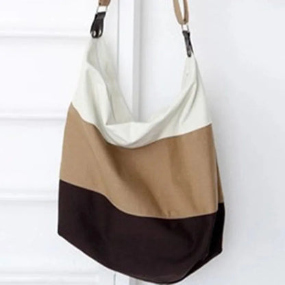 Women Messenger Bags Beach Canvas Fashion Stripes Handbags Ladies Shoulder Bag Female Totes Casual Bolsa Shopping Crossbody Bags