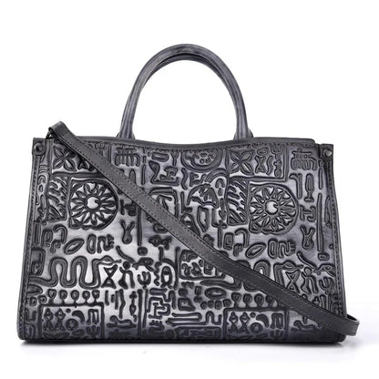 Women Messenger Shoulder Cross Body Bags Retro Real Cowhide Tote Hobos Handbag High Quality Genuine Leather Top Handle Bag
