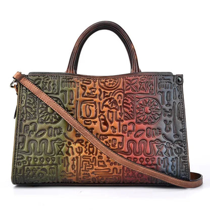 Women Messenger Shoulder Cross Body Bags Retro Real Cowhide Tote Hobos Handbag High Quality Genuine Leather Top Handle Bag