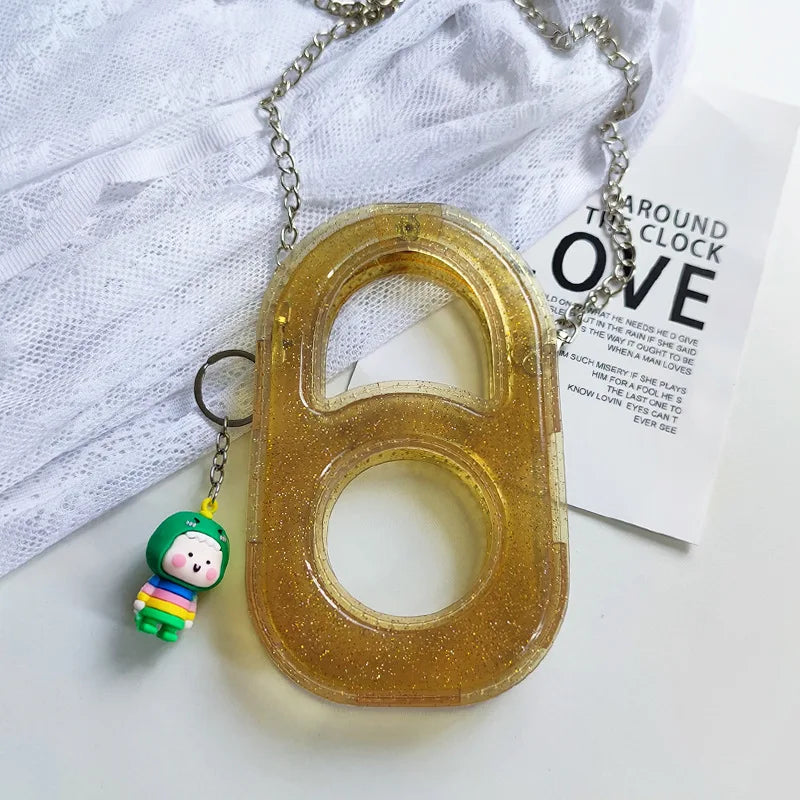 Women Mini Chain Mobile Phone Bags Fashion Transparent PVC Lady Messenger Crossbody Bags Girls Small Handbag and Purse Bolsos