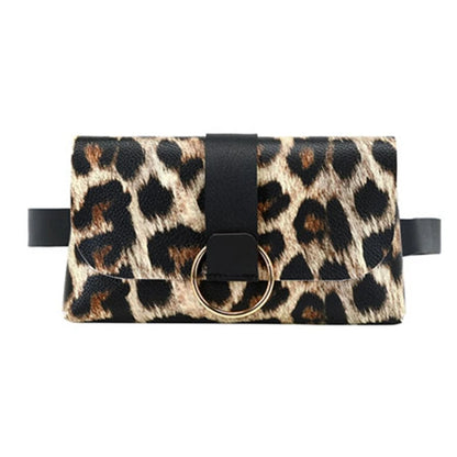 Women Mini Envelope Waist Bag PU Leather Clutch Cell Phone Purse Chest Bags Fashion Pouch