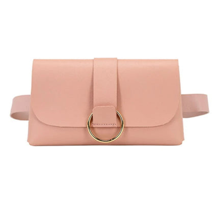 Women Mini Envelope Waist Bag PU Leather Clutch Cell Phone Purse Chest Bags Fashion Pouch