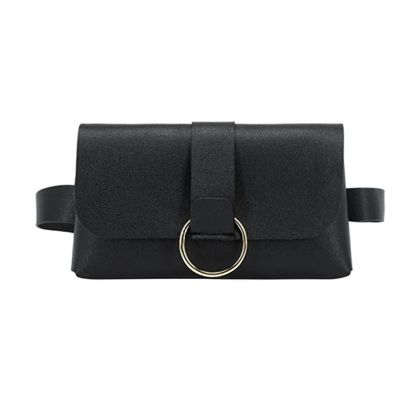 Women Mini Envelope Waist Bag PU Leather Clutch Cell Phone Purse Chest Bags Fashion Pouch