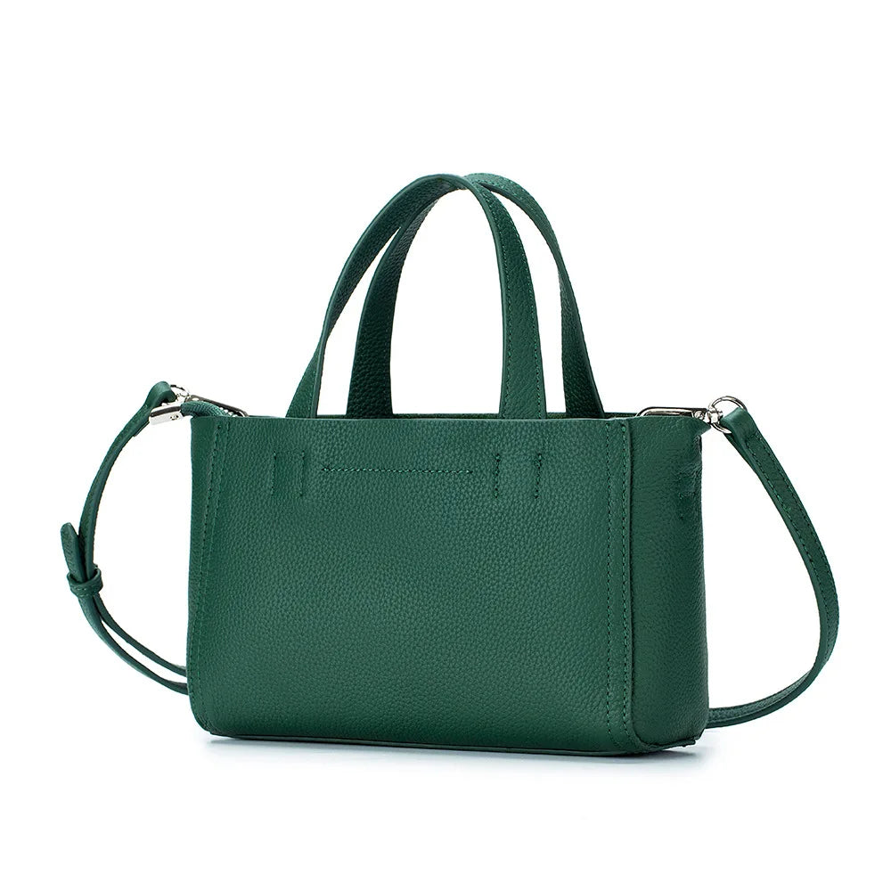 Women Mini Tote Bags Genuine Leather Small Handbags Girls Luxury Designer Lady Crossbody Bag Cute Shoulder Pouch Bolsa Feminina