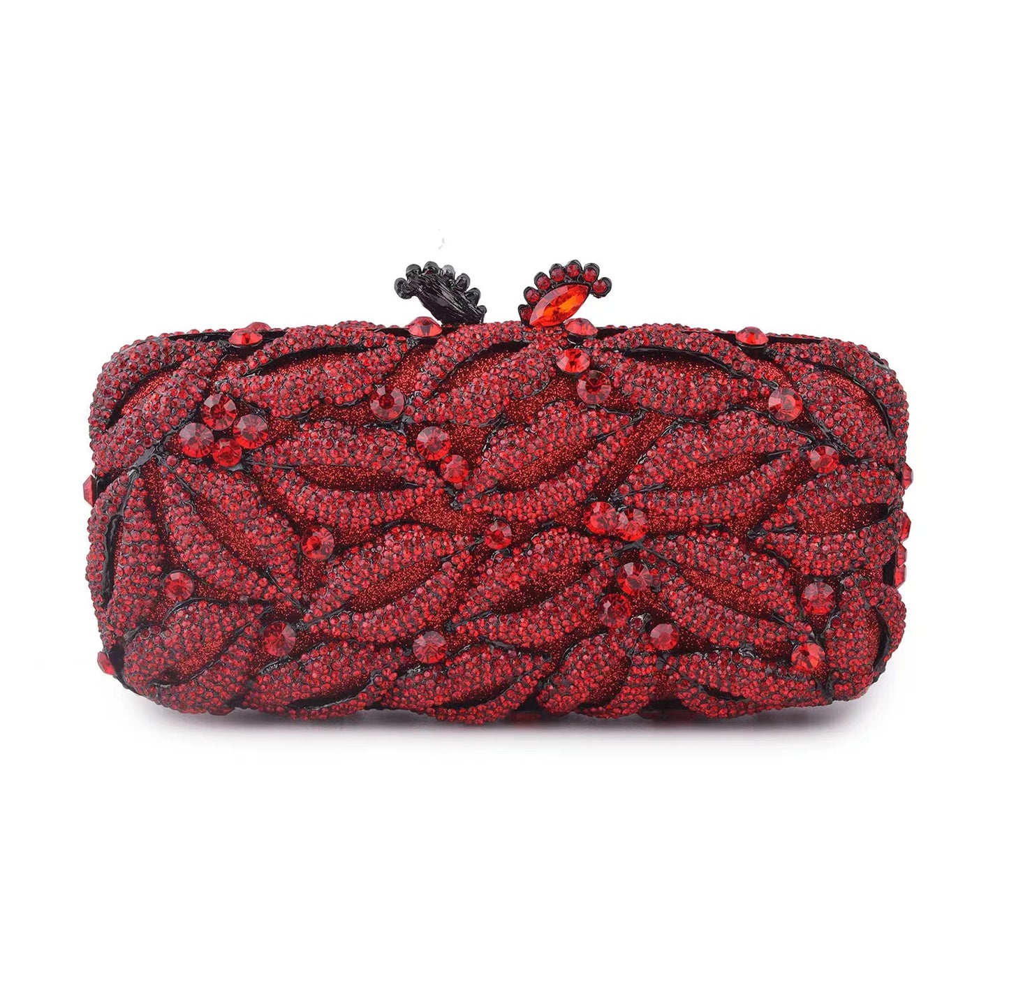 Women Multi Pink Lips Crystal Cocktail Clutch Purse Wedding Bridal Banquet Dinner Evening Bag Diamond Birthday Party Handbag