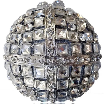 Women Multi Stones Clutch Purse Crystal Evening Bags Hard Case Metal Minaudiere Rhinestone Clutches Handbag Wedding Party Bags