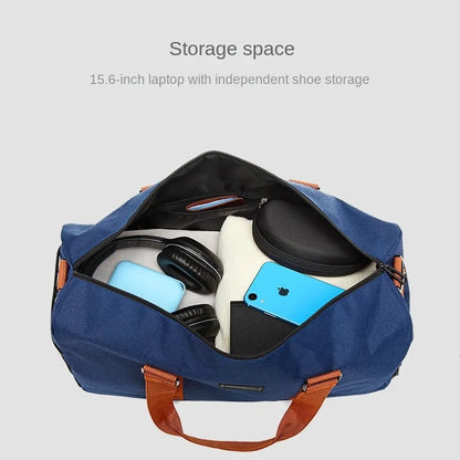 Women Multifunctional Fitness Bag Sports Bag Travel Luggage Handbag Oxford Cloth Waterproof Gym Yoga Bags Dry Wet Separation