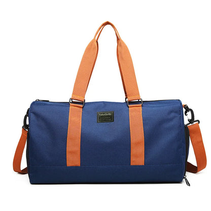 Women Multifunctional Fitness Bag Sports Bag Travel Luggage Handbag Oxford Cloth Waterproof Gym Yoga Bags Dry Wet Separation