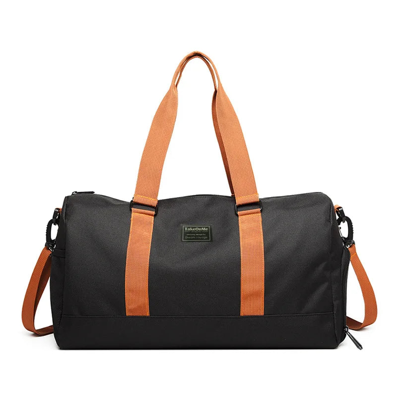 Women Multifunctional Fitness Bag Sports Bag Travel Luggage Handbag Oxford Cloth Waterproof Gym Yoga Bags Dry Wet Separation