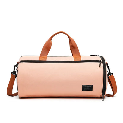 Women Multifunctional Fitness Bag Sports Bag Travel Luggage Handbag Oxford Cloth Waterproof Gym Yoga Bags Dry Wet Separation