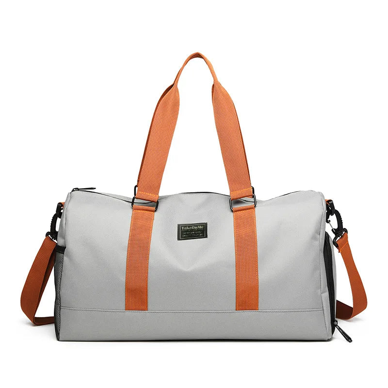 Women Multifunctional Fitness Bag Sports Bag Travel Luggage Handbag Oxford Cloth Waterproof Gym Yoga Bags Dry Wet Separation