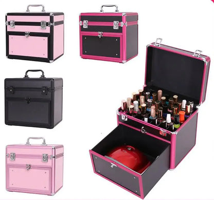 Women Multilayer Cosmetic Bag  Makeup make up organizer bag  Beauty Dressing Case Tattoos Nail Tools Storage case Toiletry case