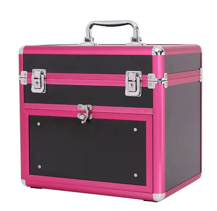 Women Multilayer Cosmetic Bag  Makeup make up organizer bag  Beauty Dressing Case Tattoos Nail Tools Storage case Toiletry case