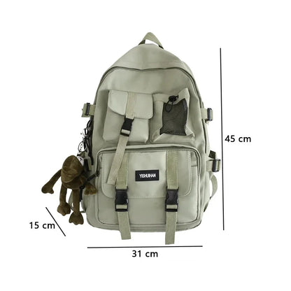 Women Nylon Backpack Female Large Capacity Students Schoolbag College Girls Students Bag Boy Casual Fashion Travel Rucksacks