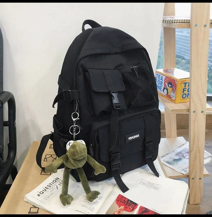 Women Nylon Backpack Female Large Capacity Students Schoolbag College Girls Students Bag Boy Casual Fashion Travel Rucksacks